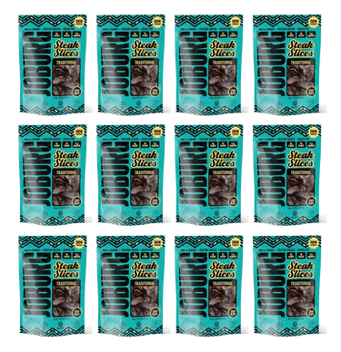 Traditional Beef Biltong Steak Slices - 12 Pack